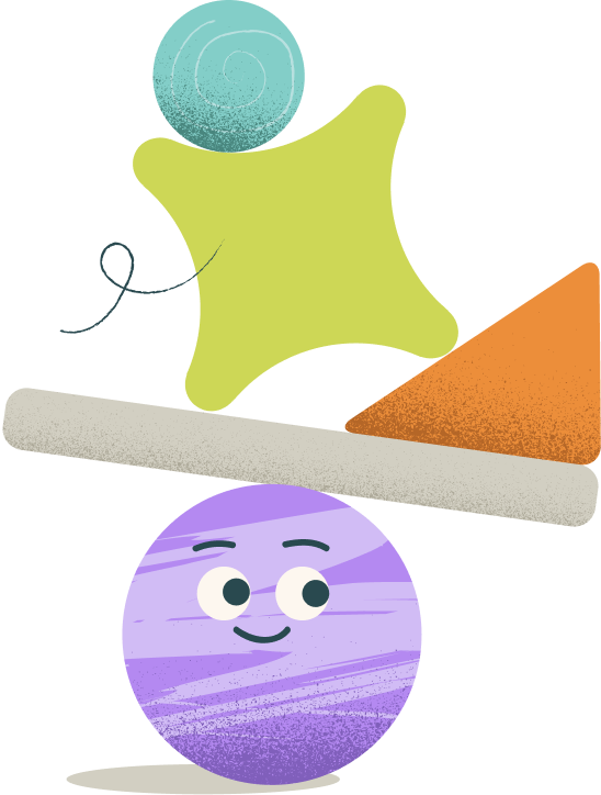 FronteraCare mascot balancing objects